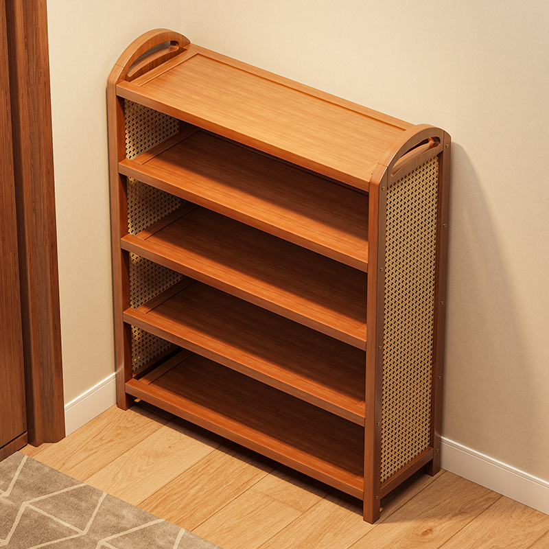 Estante de zapatos simple dormitorio cubre tierra pequeña puerta doméstica de almacenamiento multicapa estante de alquiler esencial armario de zapatos de artefactos mágicos