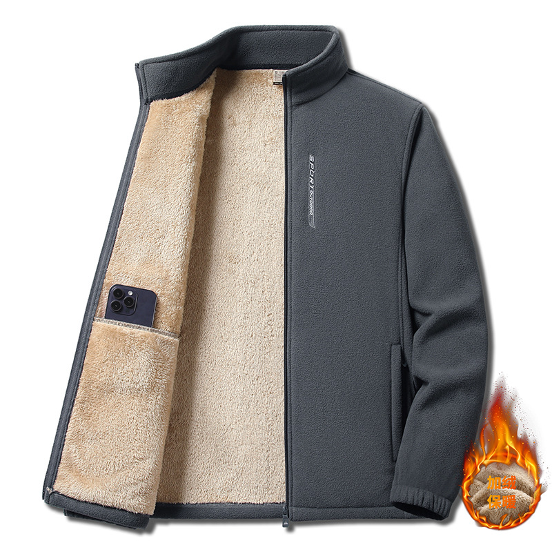 Men's Fleece Hoodie - Warm Oversized Thick Autumn Winter Jacket_voghion.com