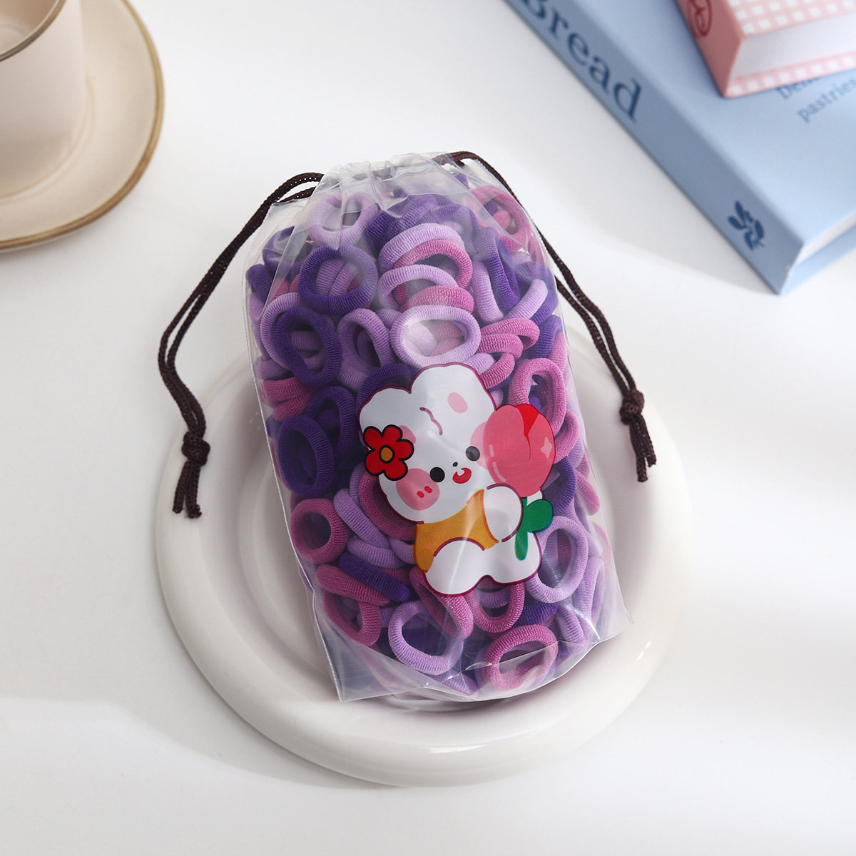 14#200 purple towel rings with free bag