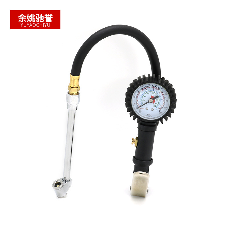 厂家供应机械胎压枪汽车轮胎压力表多功能胎压检测计机动车充气枪