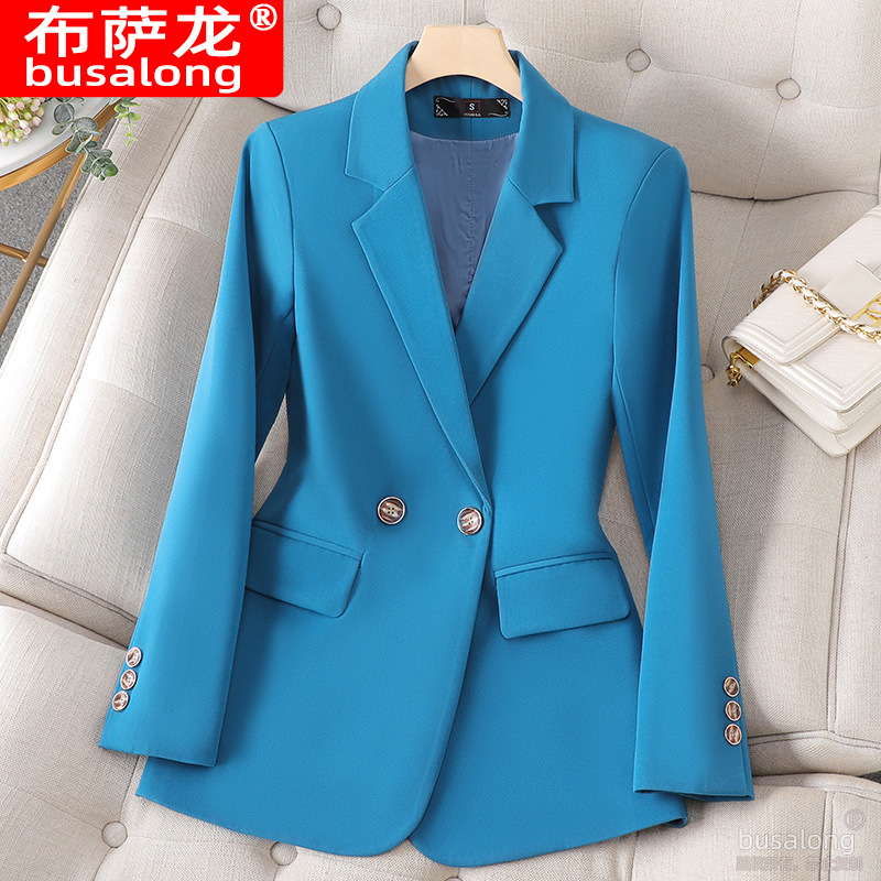 New Busalong busalong Women's Long-sleeved Professional Suit Formal Women's Coat Work Clothes 8830