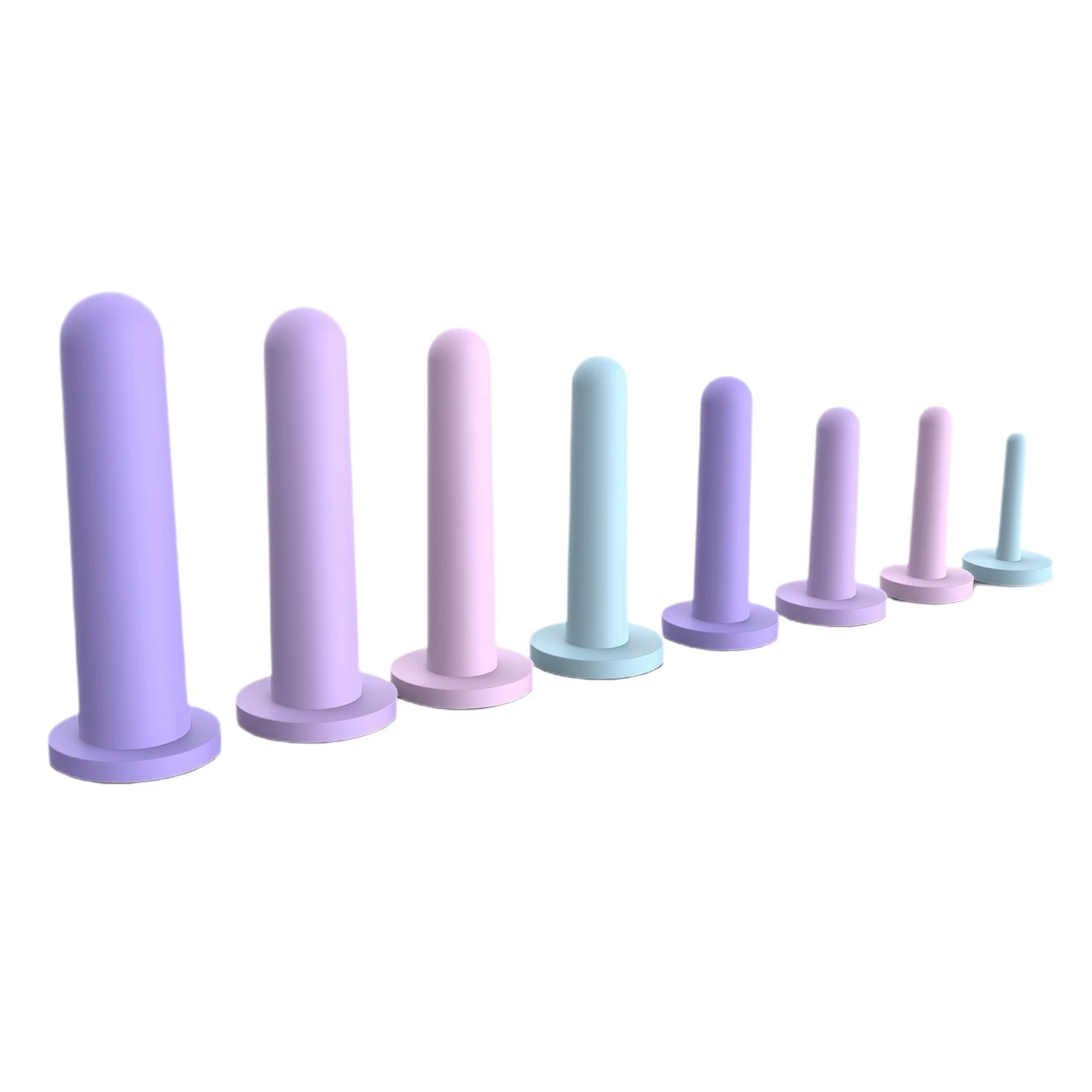 Кросс-бордер silikon vaginal dilator, exerciser для мышц тазового дна у женщин, 8 предметов анальная пробка, устройство для мастурбации заднего двора, анальная дилятор