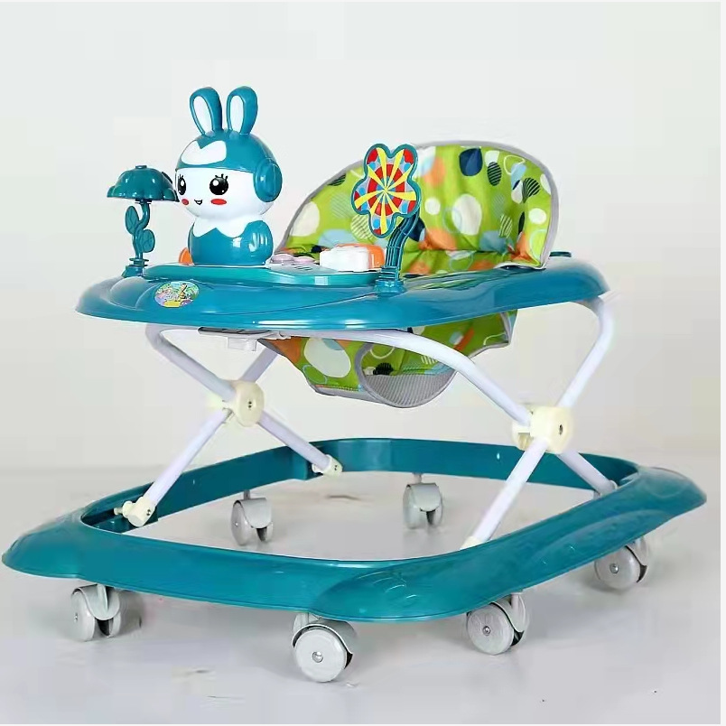 婴儿学步车走路车学行车6-18个月可坐可折叠男女宝宝儿童车玩具车|ru