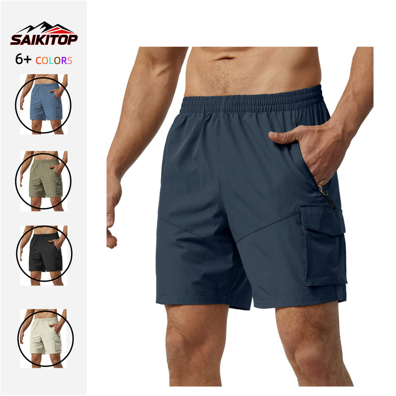 Men's Hiking Cargo Shorts Lightweight Quick Dry Athletic Shorts for Workout Golf Camping Casual Shorts