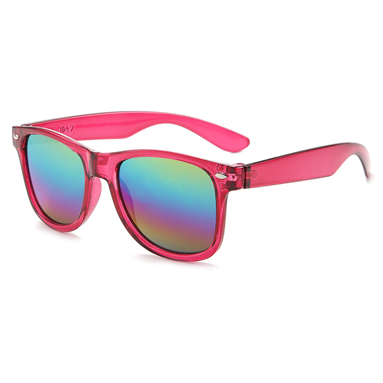 Strassenmode Einfarbig Pc Quadrat Vollbild Kinder Sonnenbrille display picture 5