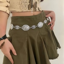 波西米亚民族风高级感时尚金属腰链女复古流行百搭连衣裙衬衫腰带