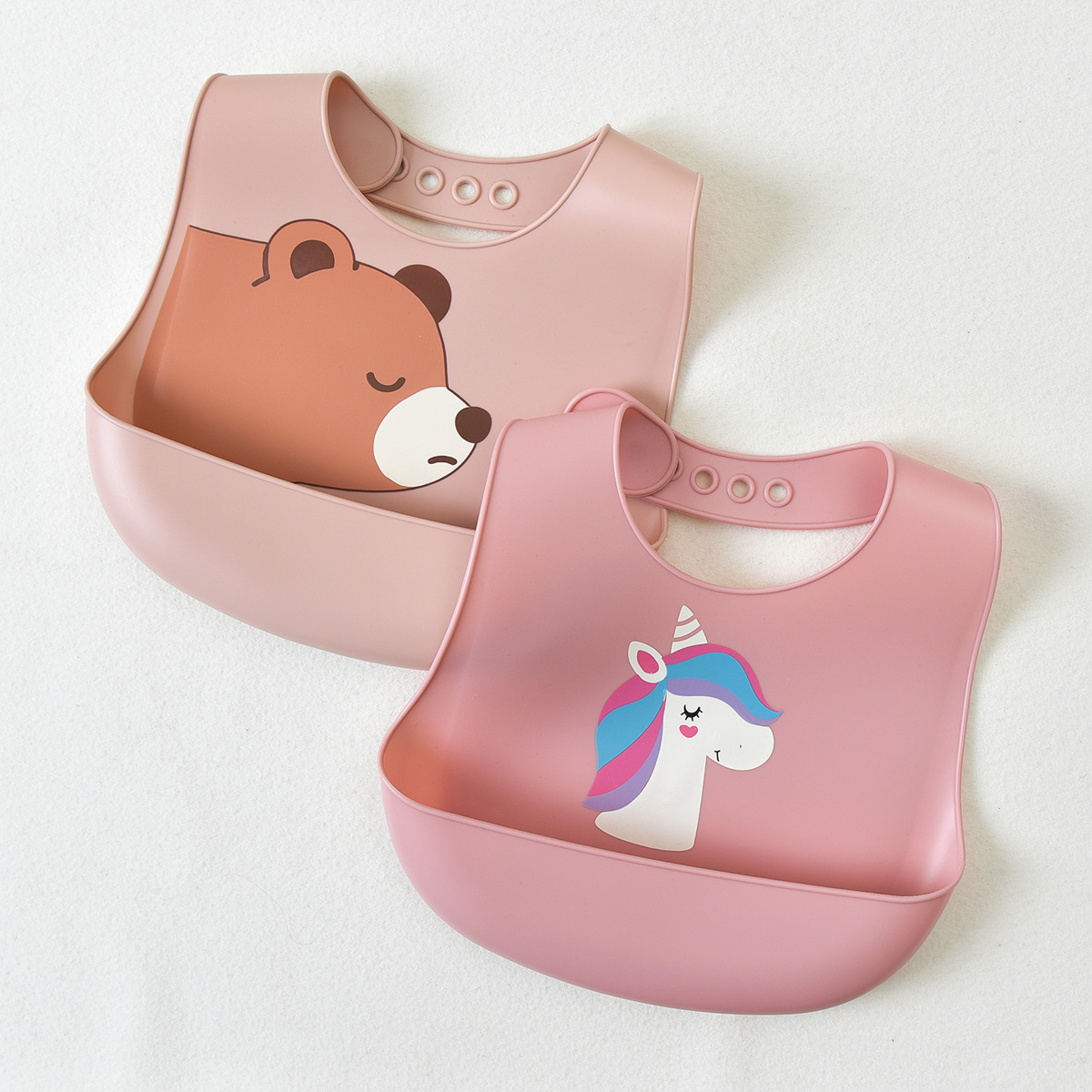 Bazo de comida de bebé impermeable silicona bolsas de comida suplementarias súper suaves para bebés portátiles Bazo de niños anti-sucio artefacto mágico