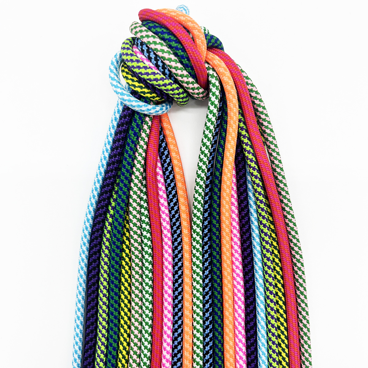 96 color 5mm poliéster bicolor hilo punto de salto de trenzado cifrado cordón de zapatos cuerdas de núcleo cuerdas de chaqueta de color cuerdas de sombrero