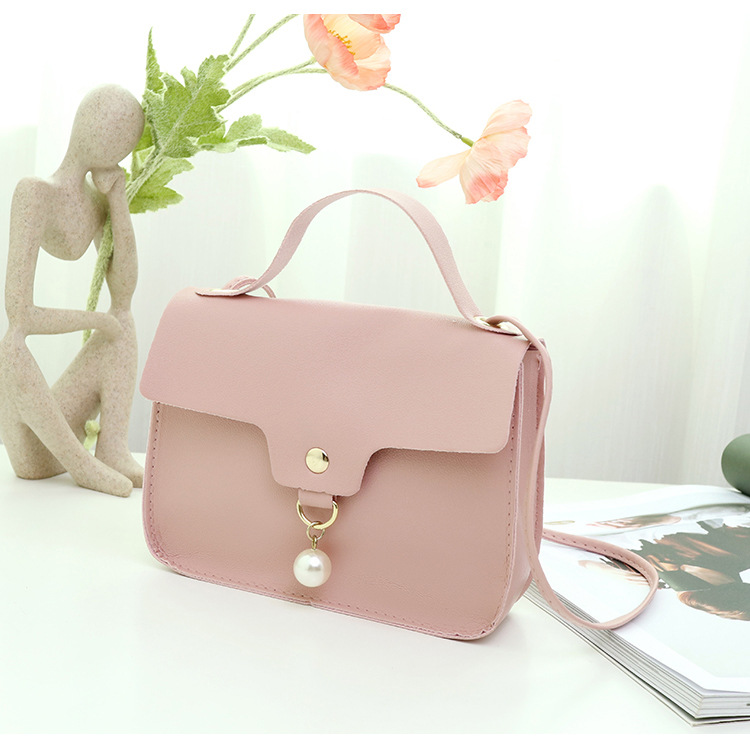 92g Weight Flip Cover Closure Type Single Shoulder Strap Strap Type Handbag Bags Type Daily Occasion Pu Leather Material Waterproof Function Women's Backpack Backpack Solid Color Pattern All Seasons Season Women'S Gender Lock clasp Design Fashion Style Square Shape Sewing Craft Small Size Women's Small All Seasons Pu Leather Fashion Handbag 13