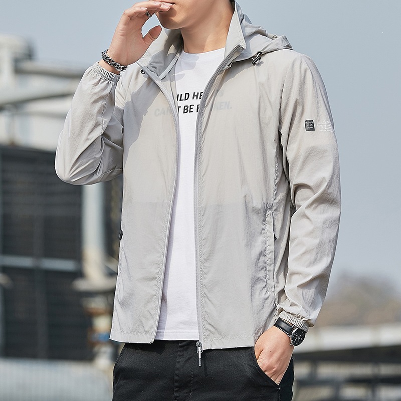 2026 Summer New Style Men's Sunscreen Clothing, Breathable Ultra-thin Hooded Jacket, Outdoor Sports Fishing Suit