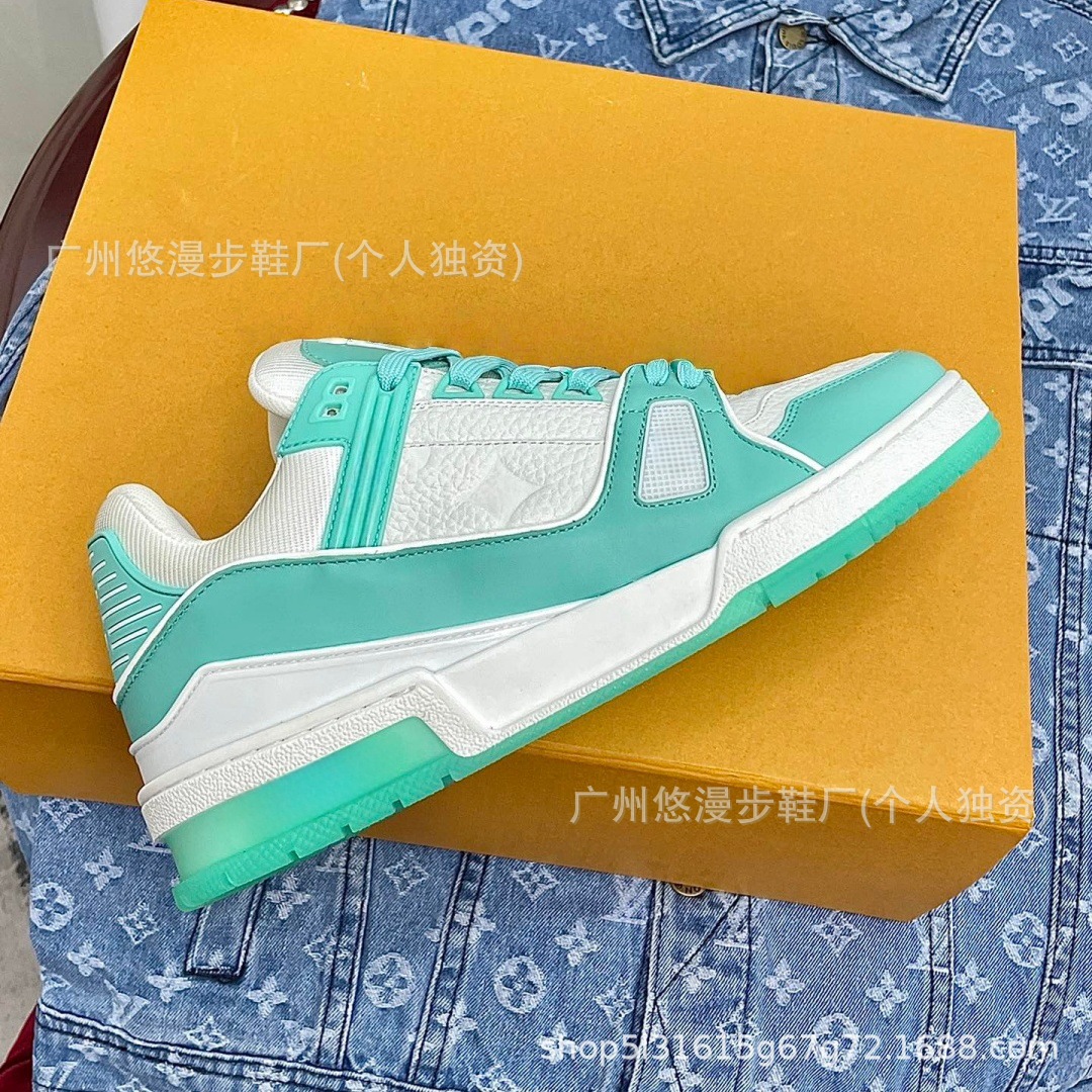 Zapatos Lujia, versión Guangzhou, zapatillas deportivas con estampado vaquero, suela gruesa, unisex, casuales, versátiles y modernas.