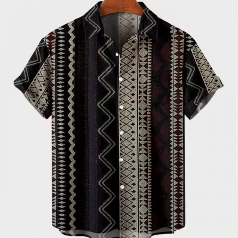 3D Digital Casual Bouquet Men's Social Nostalgic Shirt Fashion Printed Icon Cross-Border Popular Clothing 3D Digital Casual Bouquet Men's Social Nostalgic Shirt Fashion Printed Icon Cross-Border Popular Clothing