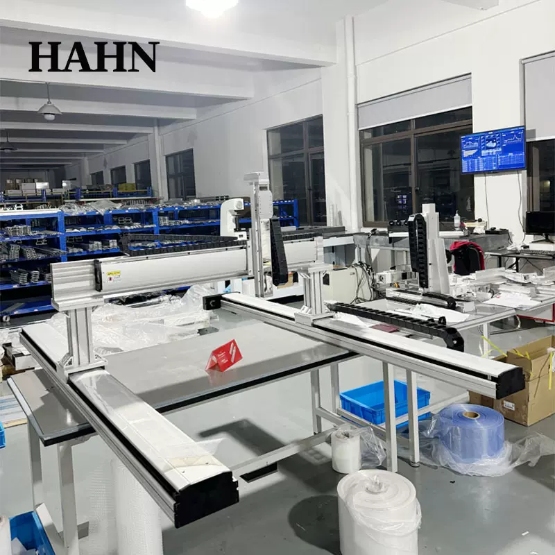HAHN工业机器人xyz三轴立式龙门双驱滑台全封闭同步带直线模组厂