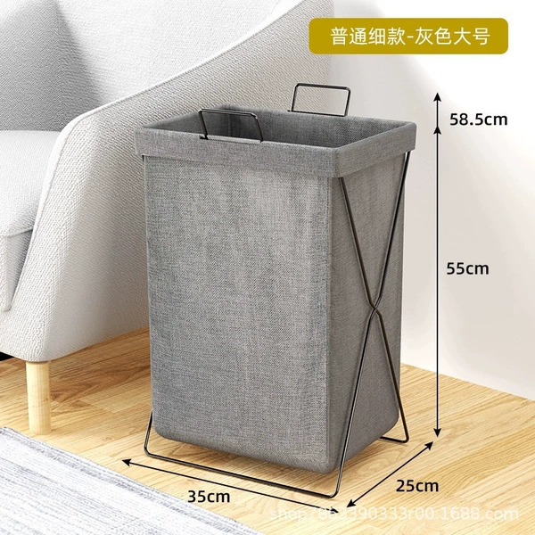 Thin rack gray with cover imitation linen fabric