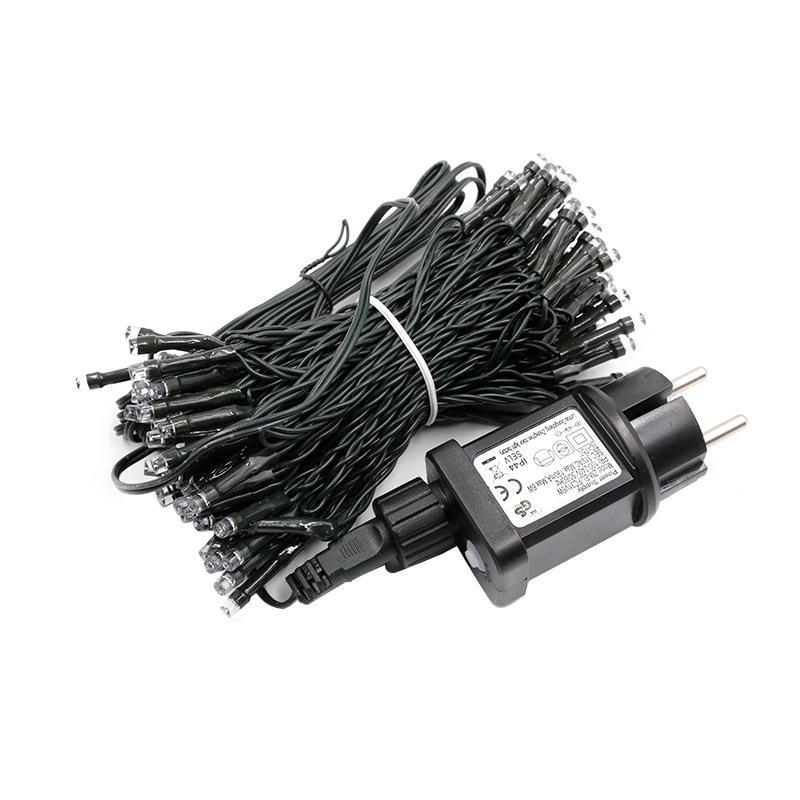 Cadena de luz solar transfronteriza cadena de luz led al aire libre 24v de baja presión proyecto de paisaje de césped iluminación impermeable cadena de luz LED