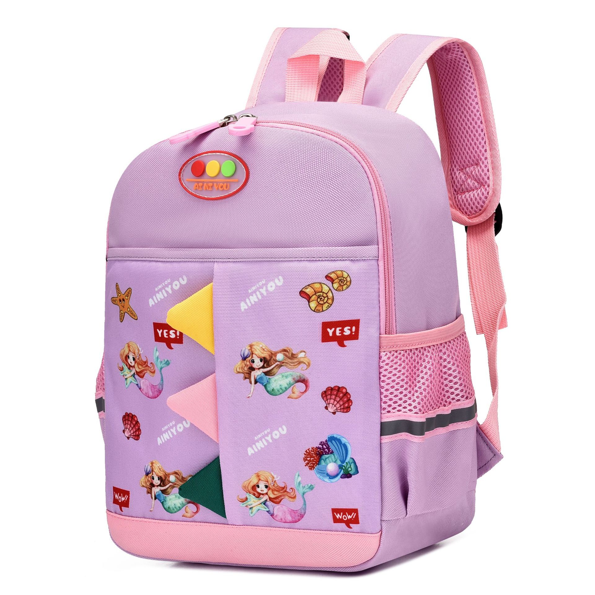 Comercio exterior nueva mochila tridimensional para niños de dibujos animados lindo mochila reducción de la carga protección de la columna vertebral escuela primaria estudiante mochila