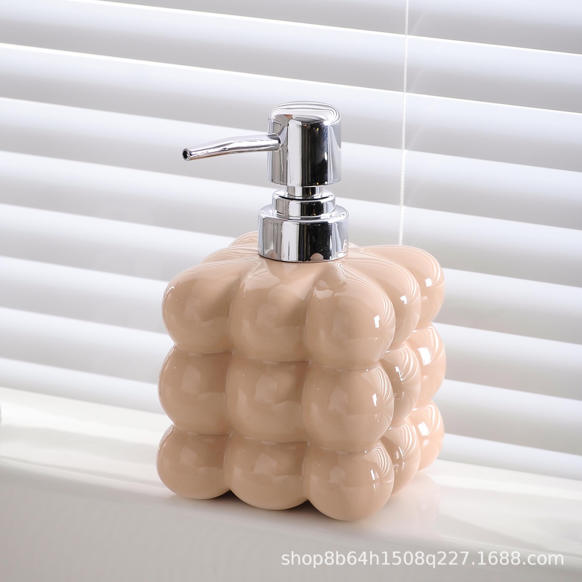 Baño de lujo ligero loción de tocador sub-Botella Gel de ducha Champú desinfectante de manos botella de prensa hotel casa