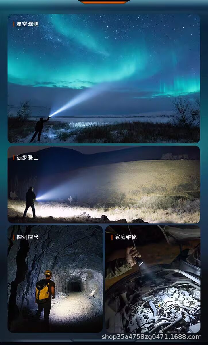 Fenix C7 PRO flashlight: powerful, ultra-bright, long-range, waterproof, rechargeable, and magnetic, suitable for outdoor use and as a work light