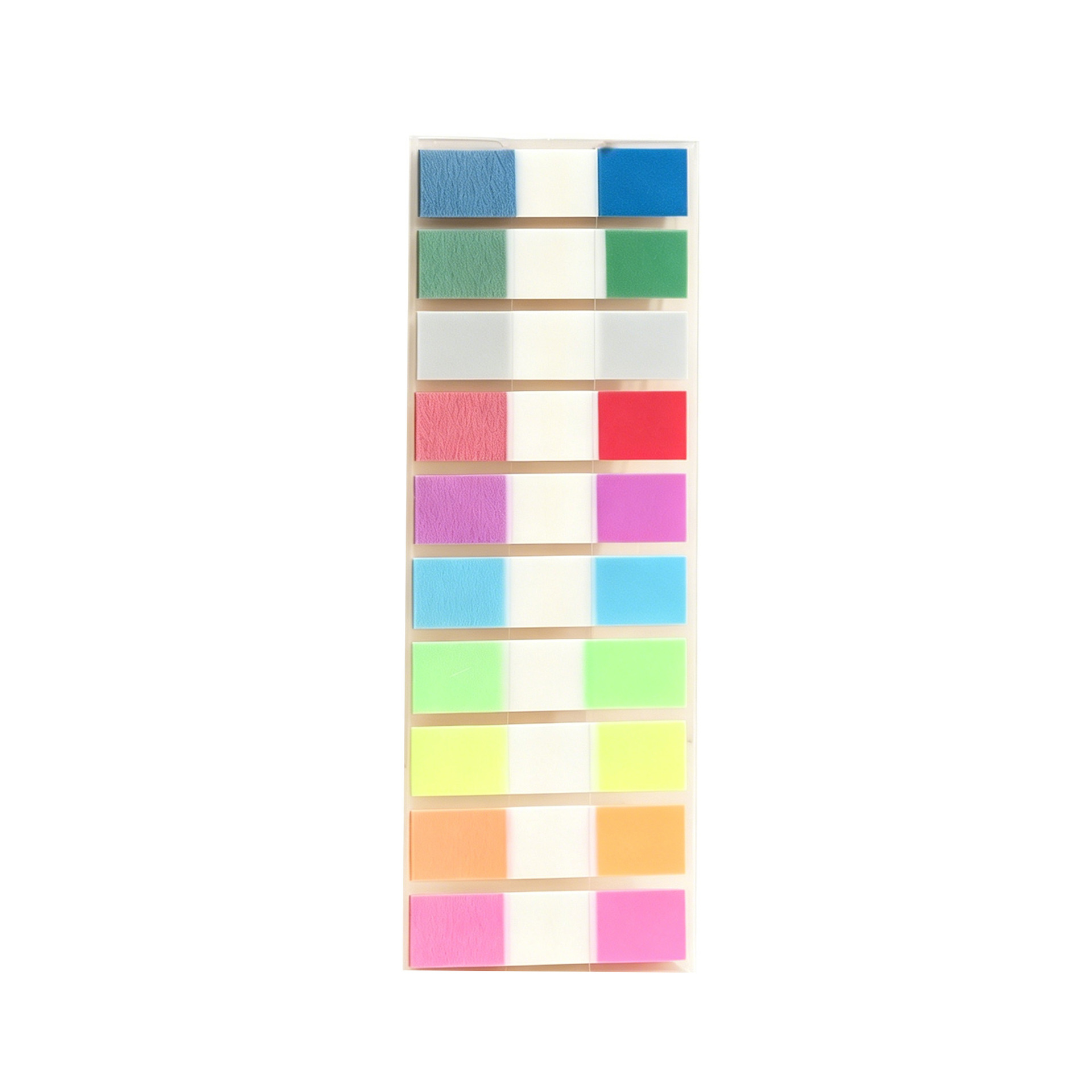 Notas adhesivas transparentes extraíbles de 10 colores, notas adhesivas impermeables para estudiantes, pegatinas de índice de colores Morandi de secado rápido, impermeables y de secado rápido