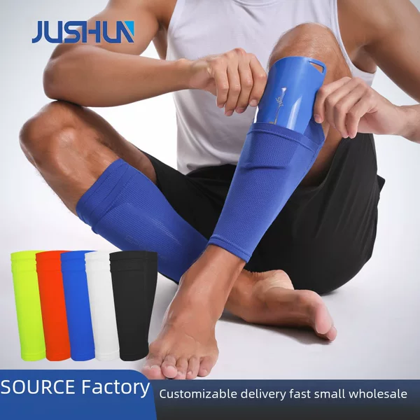 Factory Direct Socks Socks men and women mid-calf fixed sleeve plug board calf protection special football leg guard socks