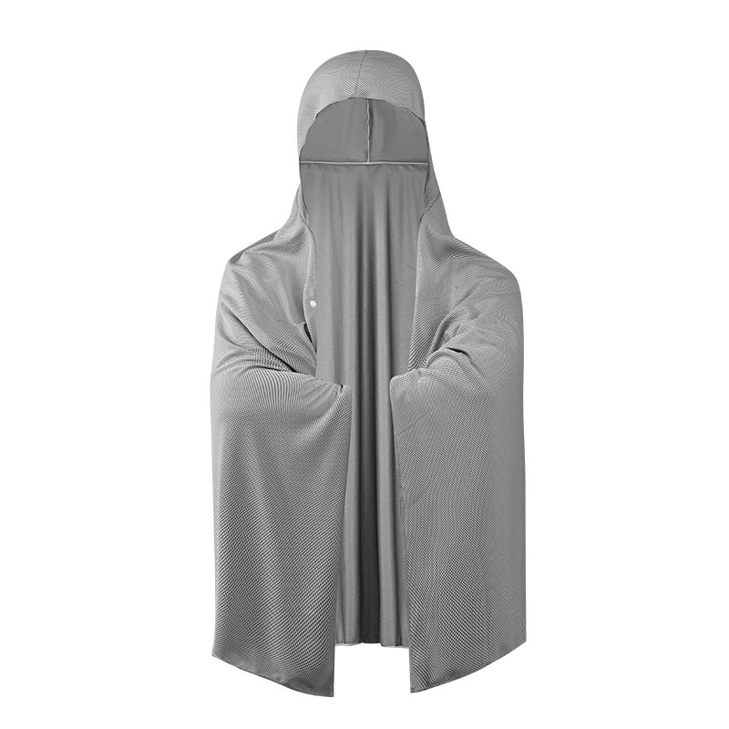 クロスボーダー氷感速乾マント抗UVアイスシルク日焼け止め服氷感マントショートコートフード付きショール薄手|undefined