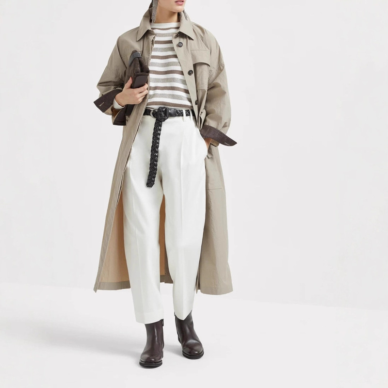 Brun***Ocuci**Lli (Original Version) 25 Years New Autumn and Winter Hunting Style Loose Long Windbreaker