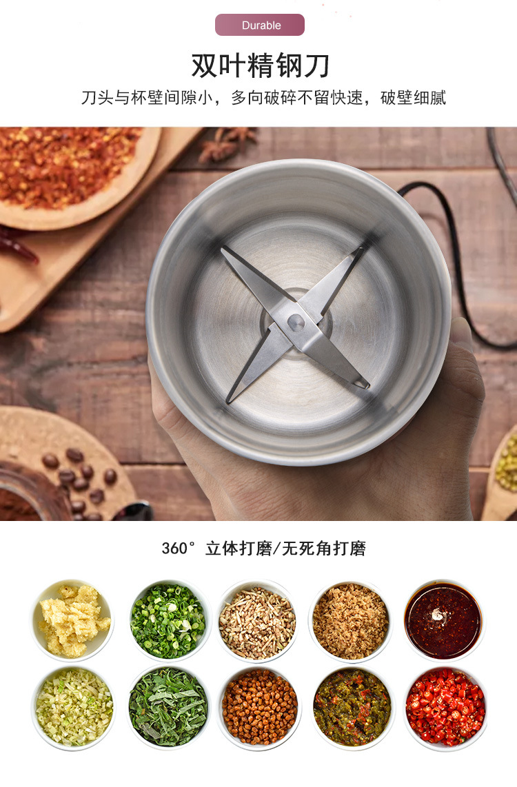 2022年新款分体式可清洗磨粉机OEM/跨境专供