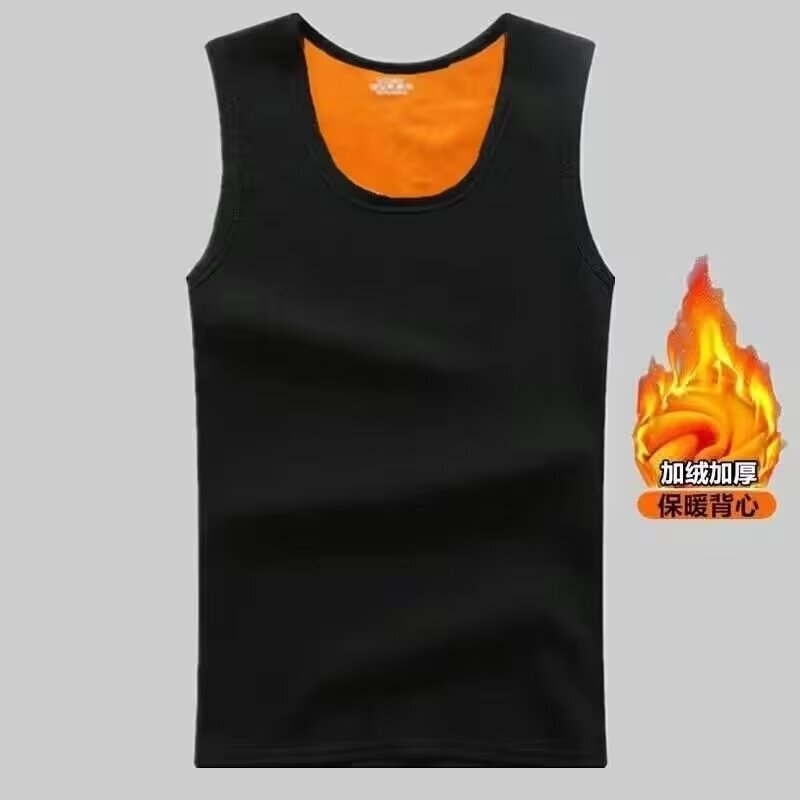 2025 New Warm Fleece-Lined Thickened Vest Cross-Border Slim Base Layer Stomach and Back Protection Sleeveless Top 2025 New Warm Fleece-Lined Thickened Vest Cross-Border Slim Base Layer Stomach and Back Protection Sleeveless Top