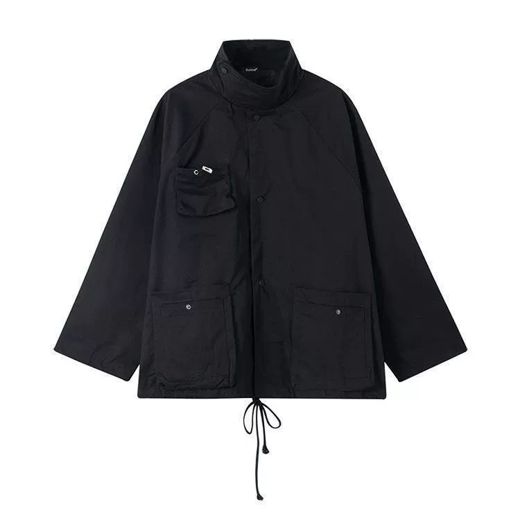 Denim set demi‑season warm jacket, oversize Korean style, layered look, S–3XL