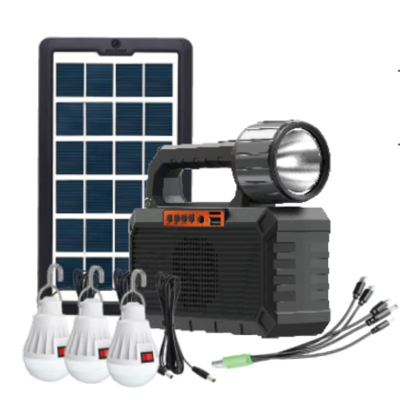 New product: Radio with Bluetooth emergency lighting, 5V rechargeable portable solar-powered solar emergency lighting.