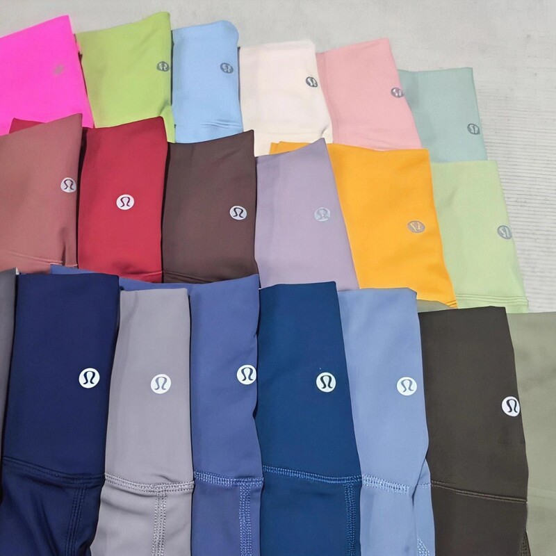 Lulu Align Seamless High-Waisted Yoga Pants with a Naked Feel, Butt-Lifting Fitness Leggings with Waist Tag