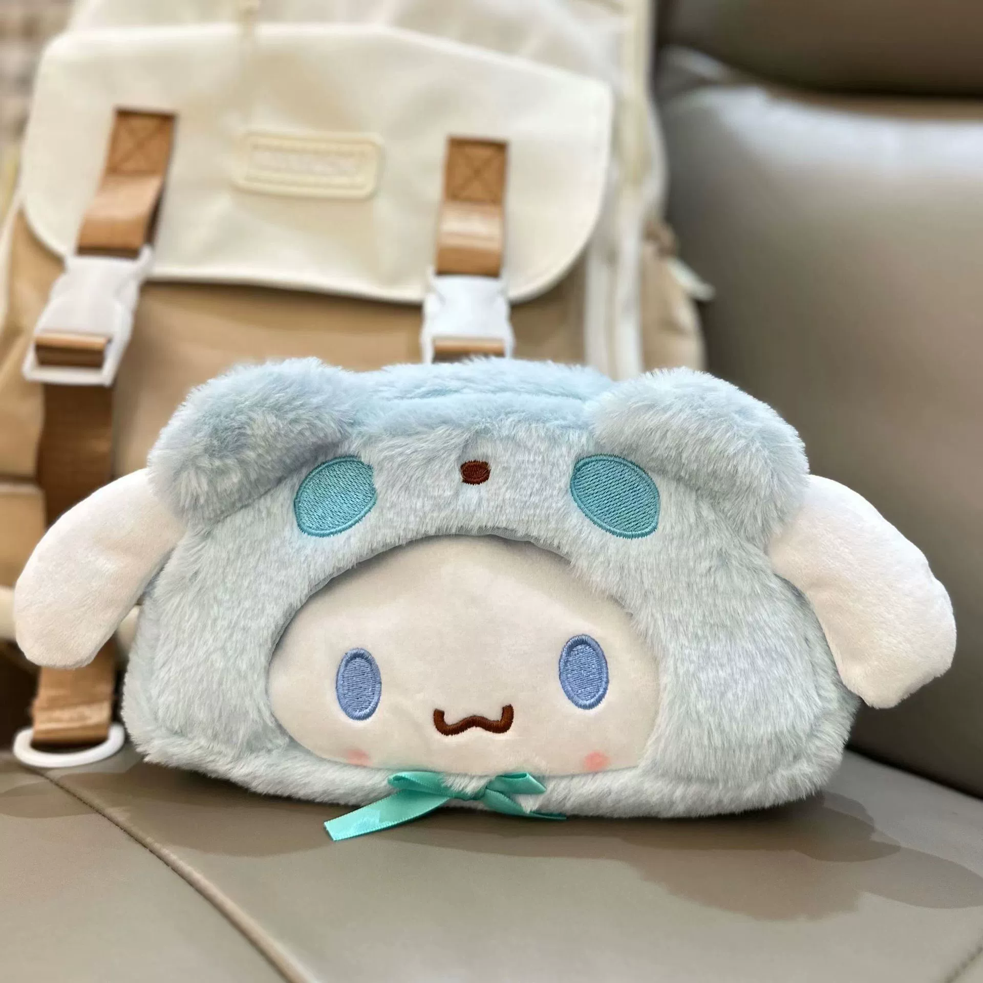 Кейс для карандашей Sanrio плюшевый, вместительный футляр для канцелярии, милый