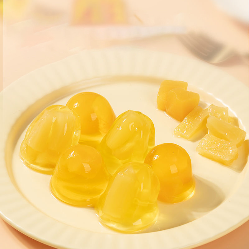 Xizhilang みかんオレンジパイナップル果肉ゼリー 500 グラムフルーツゼリー子供用スナックギフトパック|undefined