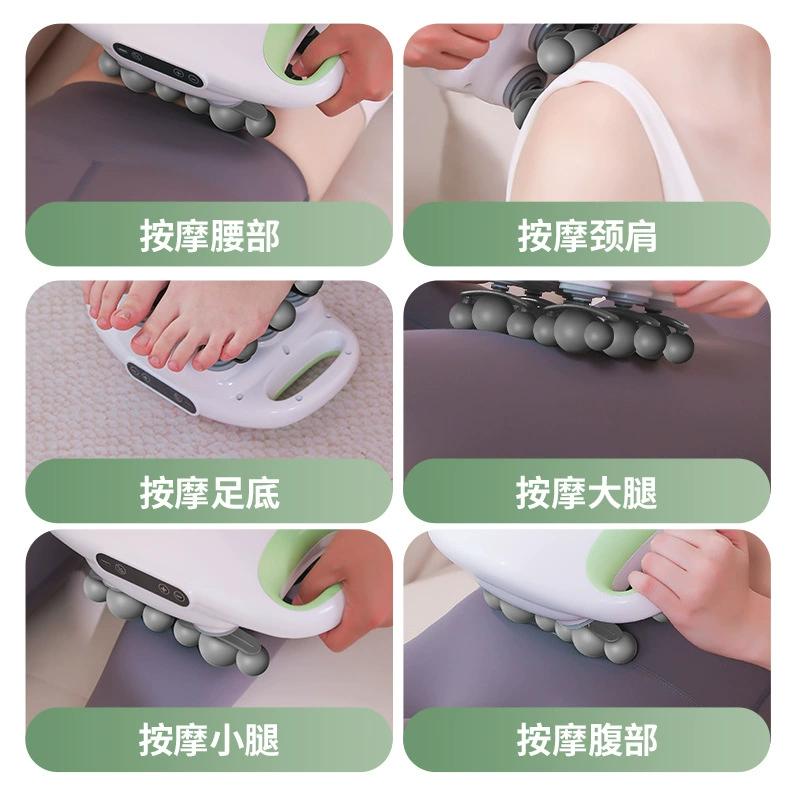 Cross-border multi-head fascia gun, six-head relaxation massager, men's special fascia gun, multi-functional neck mask gun for girls