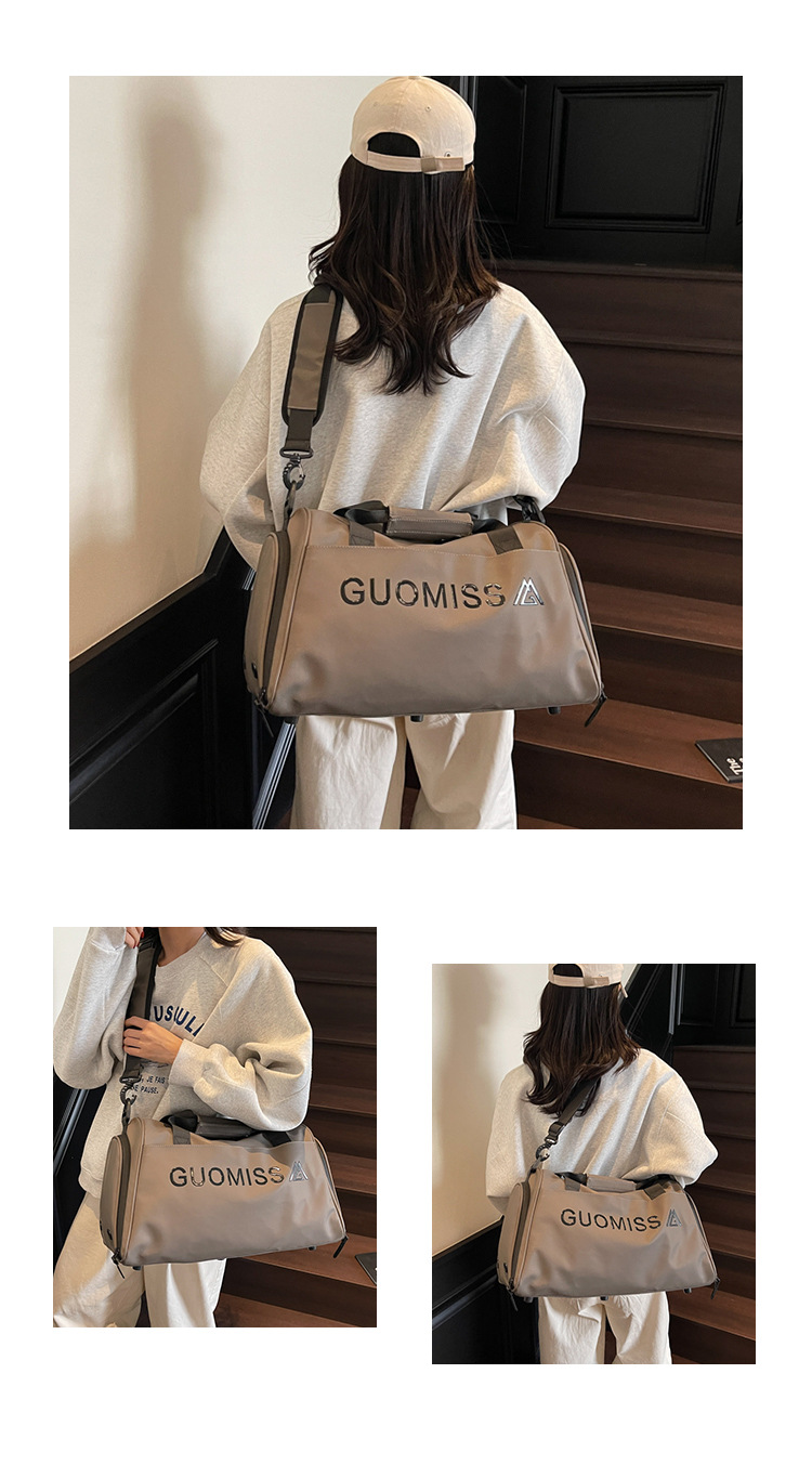 Hochwertige, multifunktionale Reise-Sporttasche für Herren mit großem Fassungsvermögen und separater Aufbewahrungsmöglichkeit für trockene und nasse Gegenstände._voghion.com