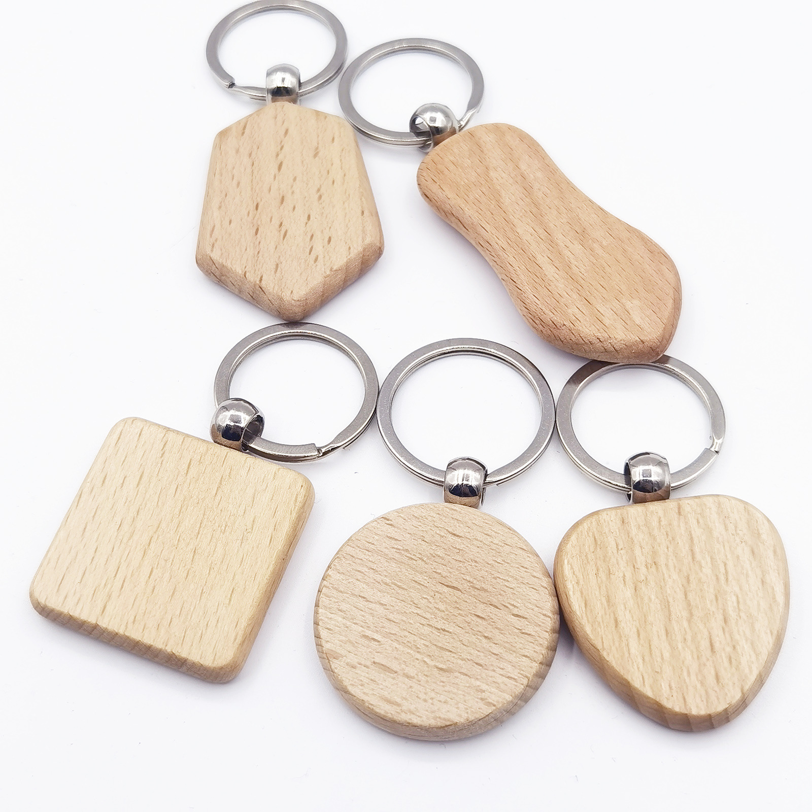 Wooden creative keychain