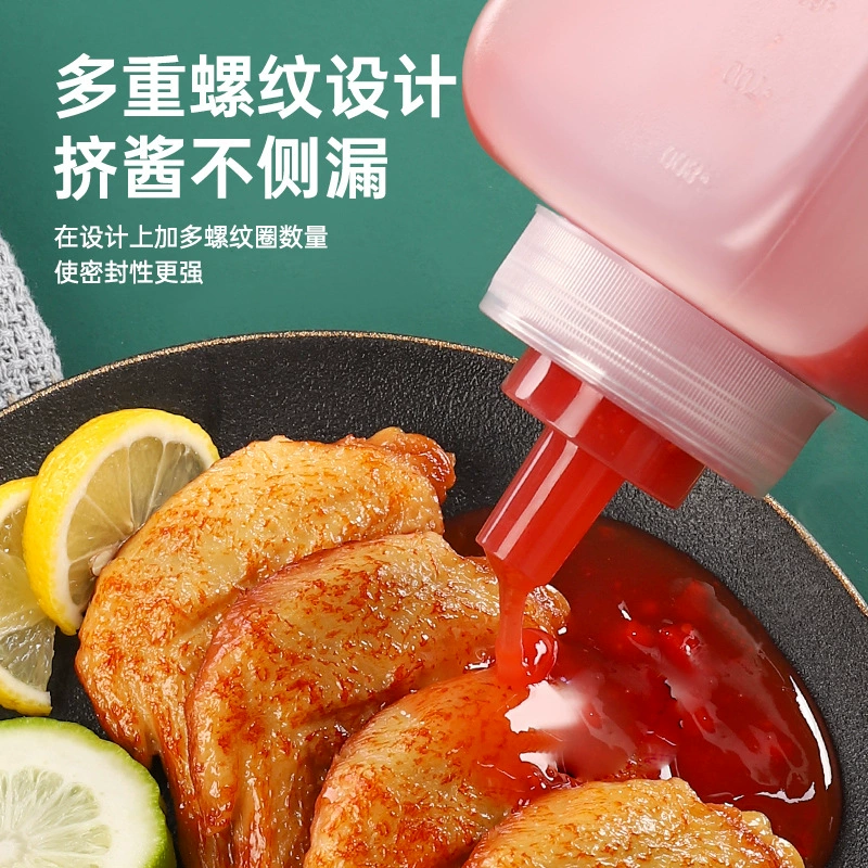 Пластиковая бутылка для соуса сжимаемая коммерческая бутылка для салата соуса банка кухня масло соус соус бутылка пряности пищевогоGrade сироп