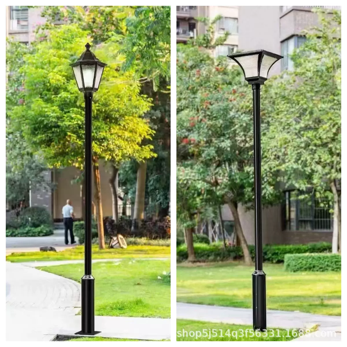 草坪别墅室外小区太阳能道路灯led庭院灯3米3.5户外防水高杆景观