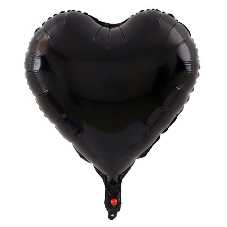 18 inch heart Black