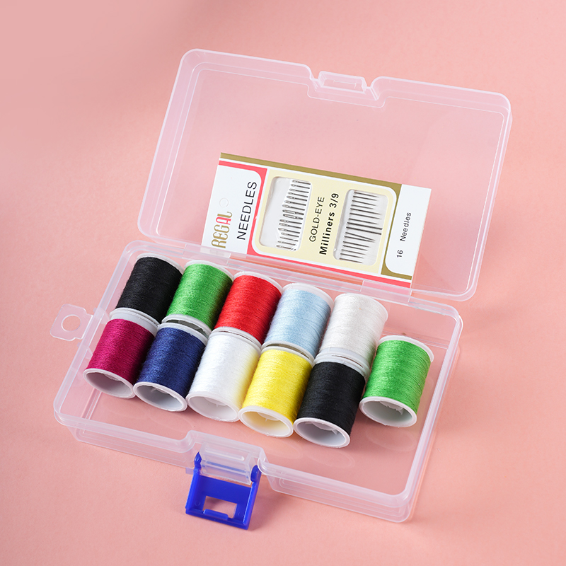 Caja de aguja doméstica de alta calidad, paquete de aguja y sutura, caja de almacenamiento de herramientas portátiles para dormitorios de estudiantes