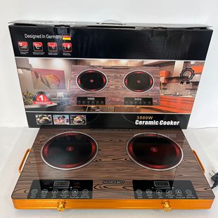Electric Ceramic Stove New Double Stove Electric Ceramic Stove Multi-Functional Double-Head Electric Stove Household Super Power 3500W Intelligent Timing