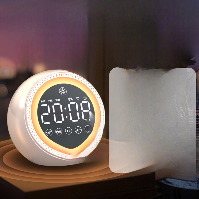 Multifunctional Ai Intelligent Voice Alarm Clock Student Bluetooth Speaker Subwoofer Wireless Remote Alarm Small Speaker