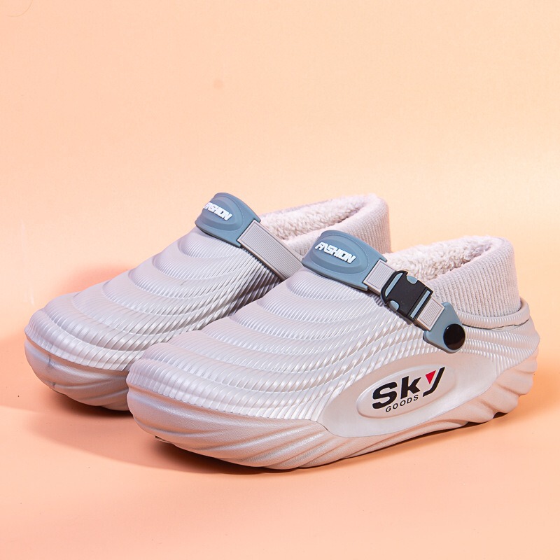 2025 Winter's Most Popular Thick-Soled Shoes for Men and Women, Non-Slip, Warm, Outdoor Home Shoes, Fleece-Lined, Comfortable Cotton Slippers