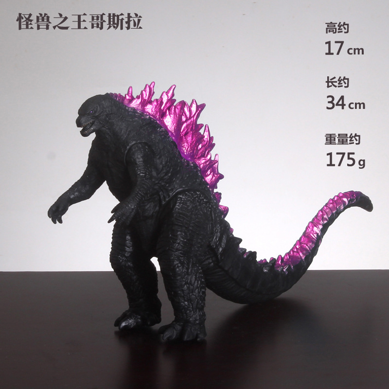 Monster King Godzilla pegamento flexible grande muñeca juguete hecho a mano modelo violento monstruo dinosaurio conjunto móvil