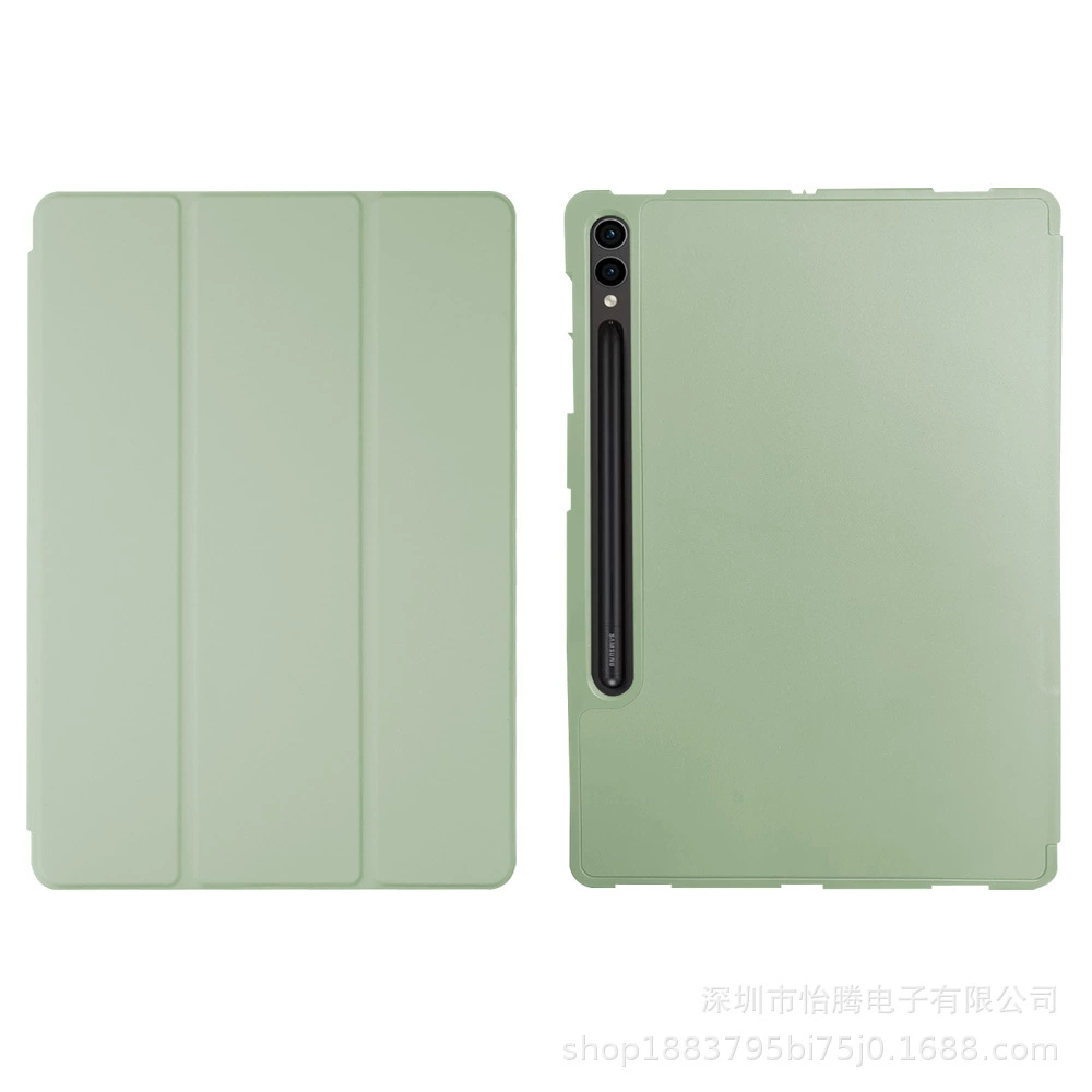 Подходит для Samsung TAB S7 11-дюймов защитный чехол S8 Plus оболочка S9 Fe триптер-фут кожа планшета кожаный чехол