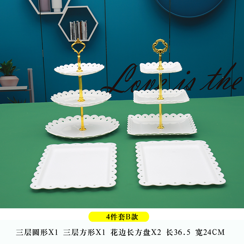 Fiesta de cumpleaños de postres estante de exhibición mesa de comida fría mesa de té bandeja de pasteles de bocadillos estante de postres de boda decoración