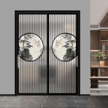 极窄边框厨房推拉门阳台客厅两联动长虹艺术玻璃隔断门卫生间移门