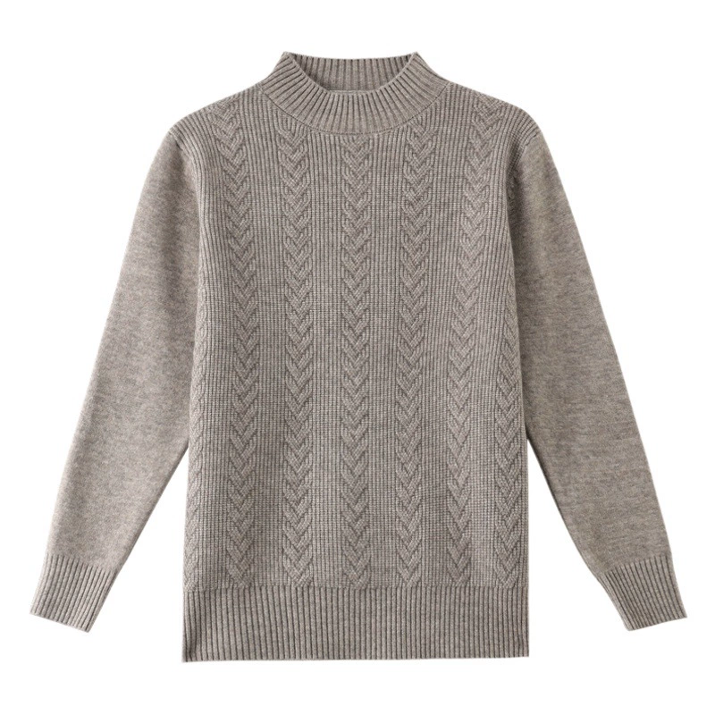 Утолщенный свитер для женщин среднего и пожилого возраста, осенне-зимний утепленный свитер, Топ для женщин 50 лет, 40 лет, топ в иностранном стиле, зимняя вязаная Базовая рубашка для матери среднего возраста