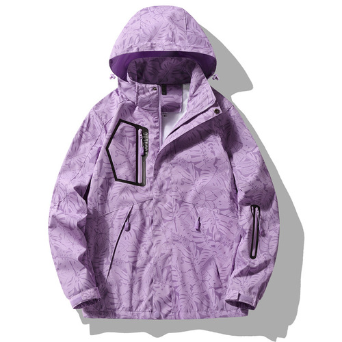 Jackets for men and women, thin spring and summer new hooded jackets, waterproof outdoor sports mountaineering clothing, team building LOGO