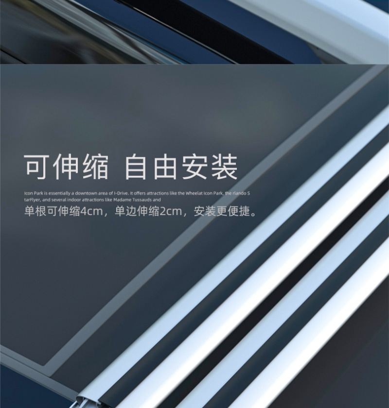SUV universal roof rail luggage rack car roof alligator rail tiger claw rail roof rack aluminum alloy